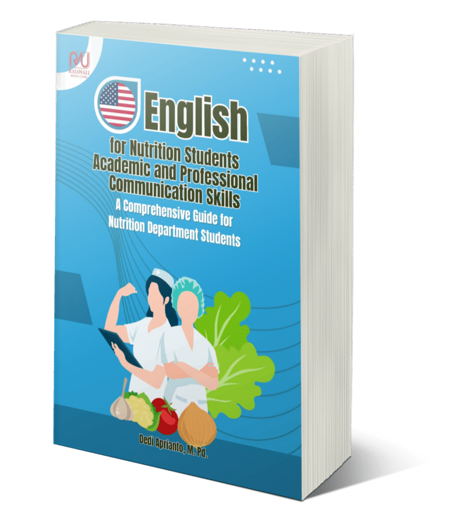 Book Cover: English for Nutrition Students Academic and Professional Communication Skills A Comprehensive Guide for Nutrition Department Students